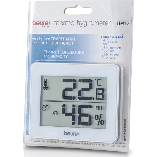 Beurer HM 16 θερμόμετρο και υγρόμετρο χώρου 
