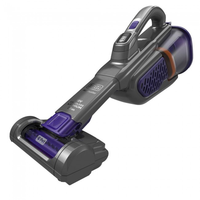 Black & Decker BHHV520BFP Σκουπάκι Black, Violet Bagless