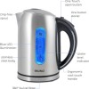 BRUNO BRN-0028 Ηλεκτρικός Βραστήρας 2200W, 1.7lt, βάση 360°, LED