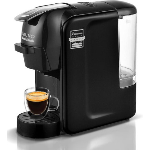 BRUNO BRN-0124 Καφετιέρα Espresso 3 σε 1 1450W 19 bar Μαύρη