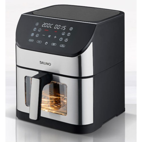 BRUNO BRN-0194 Φριτέζα Αέρος 8lt 1800W Inox-Μαύρη BRUNO BRN-0194 Φριτέζα Αέρος 8lt 1800W Inox-Μαύρη