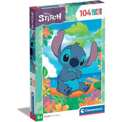 Clementoni Παιδικό Παζλ Super Color Disney Stitch 104 τμχ 25755