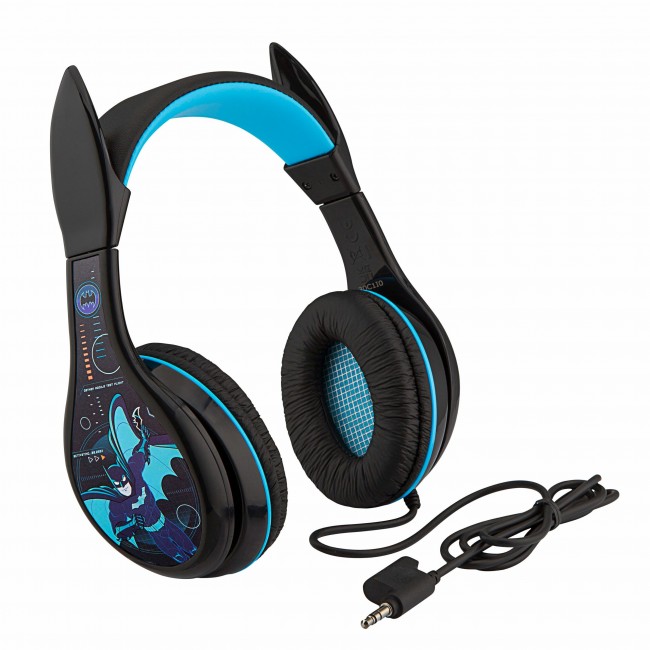 eKids Batman Wired Headphones (BM-140) Μαύρο/Γαλάζιο