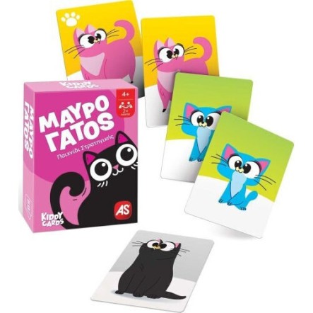 AS Επιτραπέζιο Παιχνίδι Kiddy Cards - Μαύρος Γάτος για 2+ Παίκτες 3+ Ετών