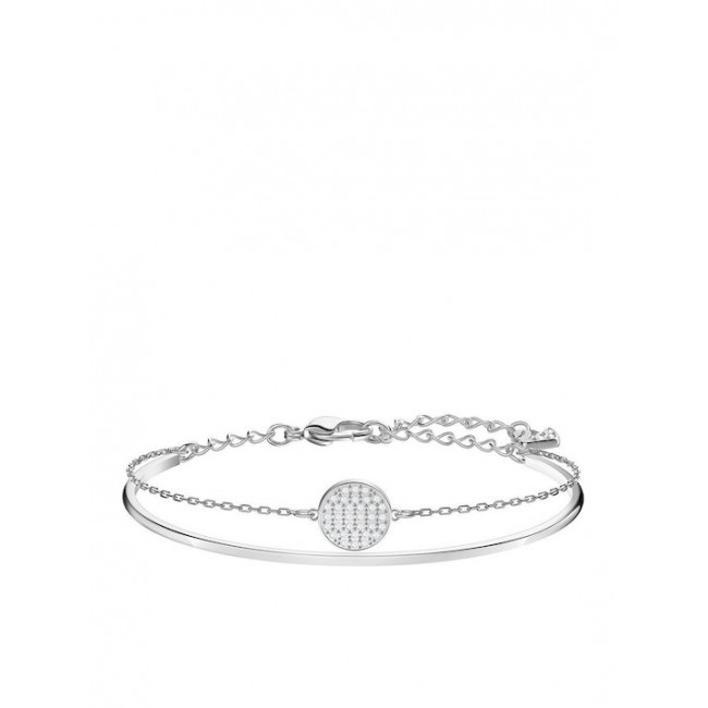 Swarovski Ginger Bangle, White, Rhodium plated 5389044 Επιροδιομένο