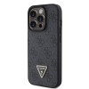 Guess 4G Metal Logo Strass Collection Phone Case with Removable Strap for iPhone 15 Pro Black - GUHCP15LP4TDSCPK