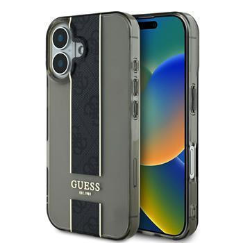 Guess Translucent IML 4G Middlestripe Case iPhone 16 (Μαύρο – GUHCP16SHS4PPK)