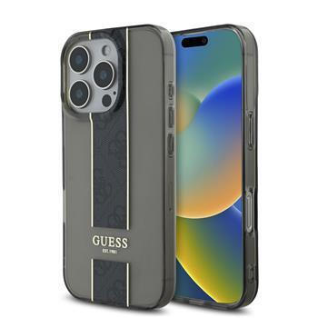 Guess Translucent IML 4G Middlestripe Case iPhone 16 Pro Max (Μαύρο – GUHCP16XHS4PPK)