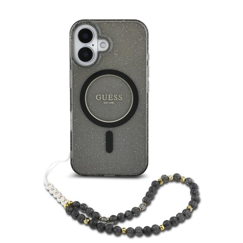 Guess Back Cover Σιλικόνης / Πλαστικό Μαύρο iPhone 16 (GUHMP16SHGCRELSK)
