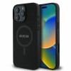 Guess Saffiano Classic Logo Back Cover Πλαστικό Μαύρο iPhone 16 Pro (GUHMP16LPSAHMCK)