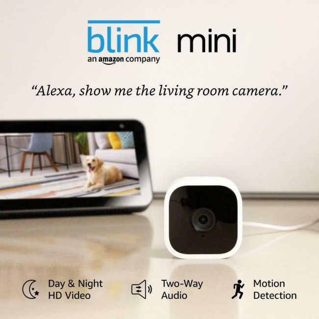 Blink Mini IP Wi-Fi Camera 1080p (BCM00300U) White