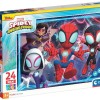 Clementoni Παιδικό Παζλ Maxi Super Color Marvel Spidey Και Οι Απίθανοι Φίλοι Του 24 τμχ 28527