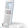 PHILIPS D2501S-34 Ασύρματο Τηλέφωνο με Ελληνικό Μενού Λευκό-Μπλε