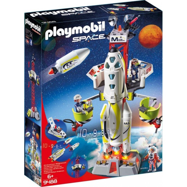 Playmobil Space: Mars Rocket with Launch Pad 9488