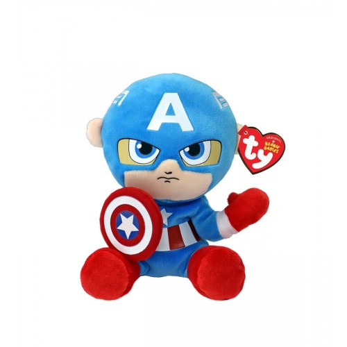 TY Beanie Babies Χνουδωτό Captain America 15εκ (1607-44002)