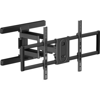 Powertech PT-1280 Βάση Τηλεόρασης Τοίχου με Βραχίονα έως 100" και 60kg Ασημί