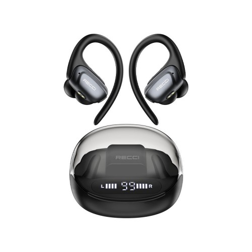 RECCI REP-W71 Starry Sky Wireless Earhook Μαύρα