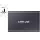 Samsung T7 External SSD Portable 1TB (MU-PC1T0T/WW) Titan Grey 