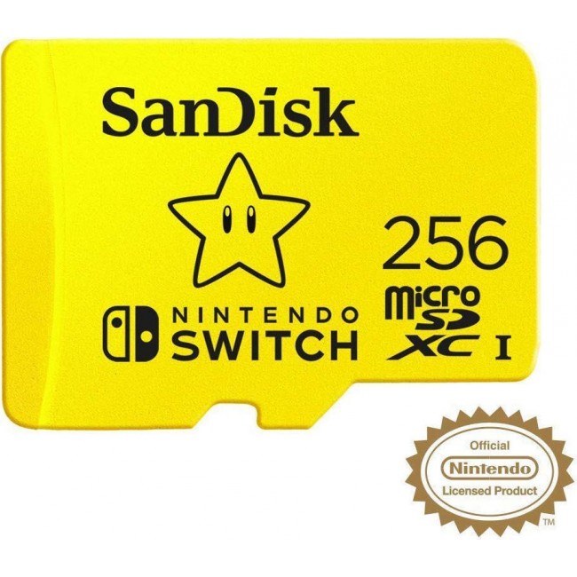 Sandisk Nintendo Switch microSDXC 256GB U3 (SDSQXAO-256G-GNCZN)