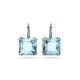 Swarovski Millenia Earrings, Square Cut Crystal, Blue, 5619472