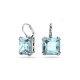 Swarovski Millenia Earrings, Square Cut Crystal, Blue, 5619472