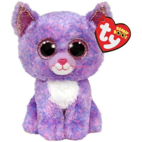 TY Beanie Boos Cassidy Χνουδωτό Γατούλα Μωβ 15εκ (1607-36248)