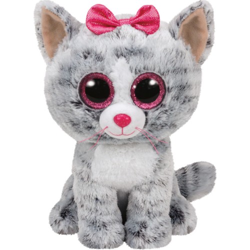 TY Beanie Boos Kiki Χνουδωτή Γατούλα Γκρι 23εκ (1607-37075)	