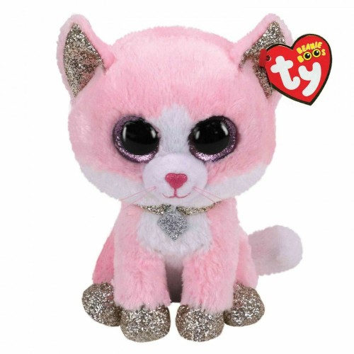 TY Beanie Boos Fiona Χνουδωτό Γατούλα Ροζ 15εκ (1607-36366)