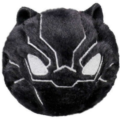 TY Beanie Bouncers Χνουδωτό Μπαλάκι που Αναπηδάει Marvel Black Panther Μαύρο 1607-83030
