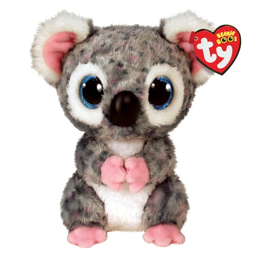 TY Beanie Boos Karli Χνουδωτό Κοάλα Γκρι Με Βούλες 15εκ (1607-36378)