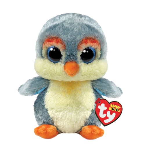 TY Beanie Boos Fisher Χνουδωτός Πιγκουίνος Γκρι 15εκ (1607-37322)