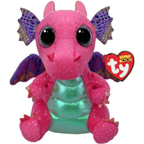 TY Beanie Boos Spitfire Χνουδωτός Δράκος Ροζ 15εκ (1607-37361)