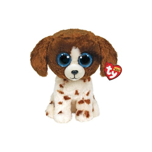 TY Beanie Boos Muddles Χνουδωτό Σκυλάκι Καφέ Και Λευκό 23εκ (1607-36487)	