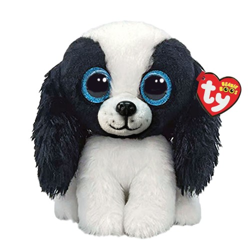 TY Beanie Boos Sissy Χνουδωτό Σκυλάκι Λευκό & Μαύρο 15εκ (1607-36570)