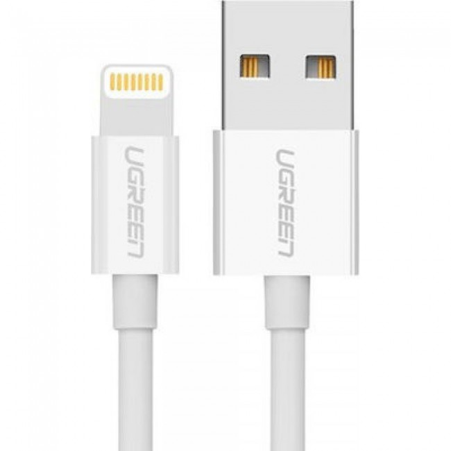 Ugreen US155 USB to Lightning Cable 1m (20728) Άσπρο