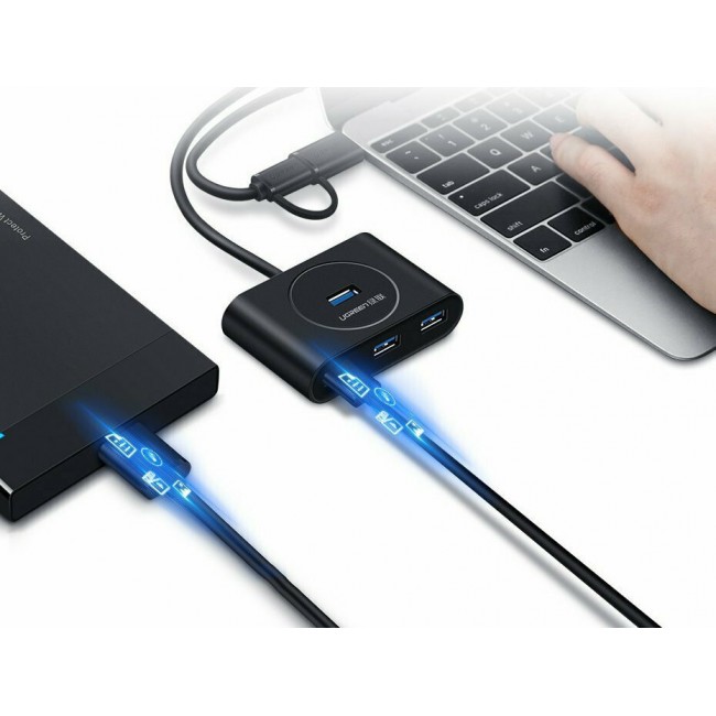 Ugreen CR113 USB 3.0 Hub 4 Θυρών USB-A 20291