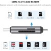 Ugreen Card Reader Type-C για SD/microSD Γκρι 50706