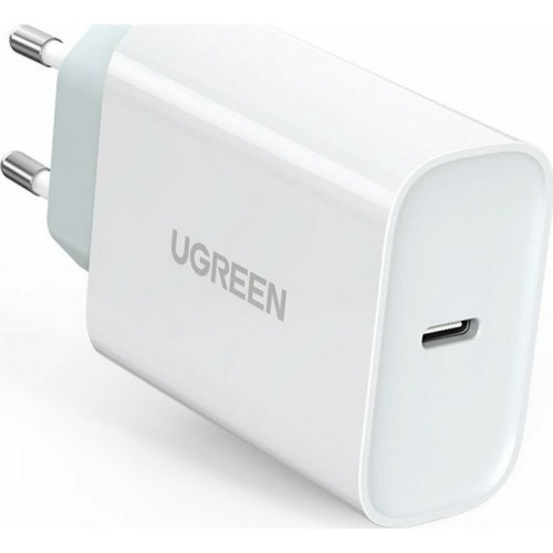 Ugreen CD127 Φορτιστής Χωρίς Καλώδιο USB-C  Λευκός (70161)