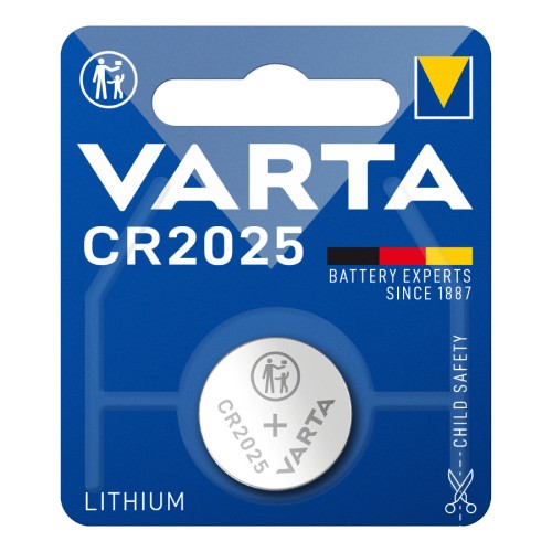 VARTA CR2025 Lithium 6025 μπαταρία λιθίου ρολογιών 3V 1τμχ