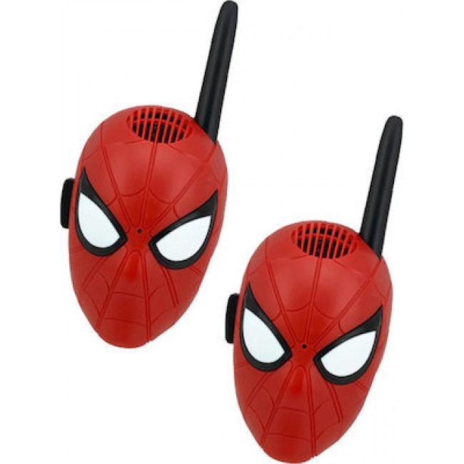 eKids Spiderman Σετ 2 Walkie Talkies 150 μέτρων (SM-202) (Κόκκινο/Μαύρο)