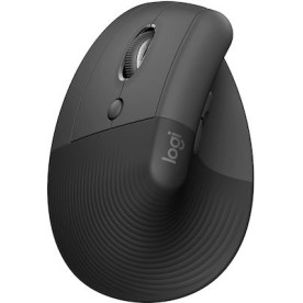 Logitech Lift Left Vertical Ergonomic Wireless Mouse Graphite Black 910-006474