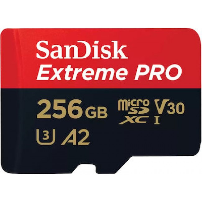 Sandisk Extreme Pro microSDHC 256GB Class 10 U3 V30 A1 UHS-I (SDSQXCD-256G-GN6MA)