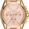 Michael Kors Bradshaw Ρολόι με Ροζ Χρυσό Μεταλλικό Μπρασελέ (MK6359)