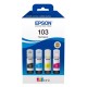 Epson 103 Πακέτο 4 Μελανιών Εκτυπωτή InkJet Κίτρινο / Κυανό / Ματζέντα / Μαύρο (C13T00S64A)