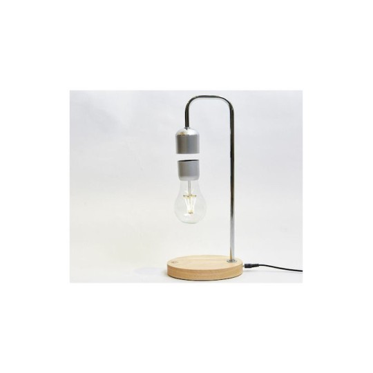 Allocacoc Levitating Table Lamp Επιτραπέζιο Φωτιστικό με Αιωρούμενη Λάμπα - Silver