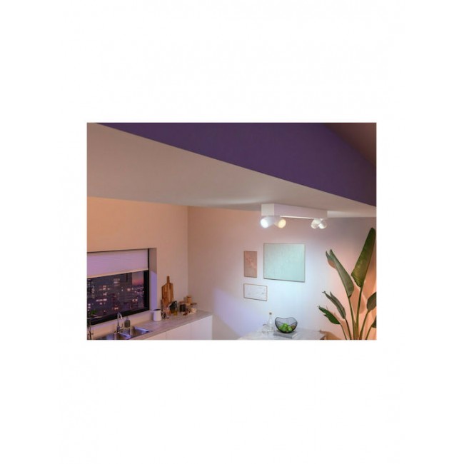 PHILIPS HUE Φωτιστικό οροφής spot LED 4X6W+40W RGBW GU10 230V Λευκό Bluetooth
