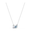 Swarovski Dancing Swan Κολιέ Επιπλατινωμένα Με Κρύσταλλα 5533397