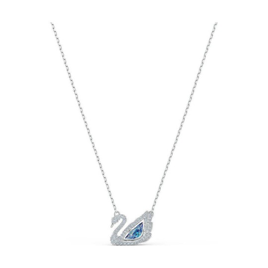 Swarovski Dancing Swan Κολιέ Επιπλατινωμένα Με Κρύσταλλα 5533397