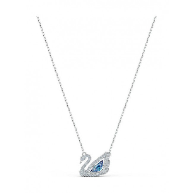 Swarovski Dancing Swan Κολιέ Επιπλατινωμένα Με Κρύσταλλα 5533397