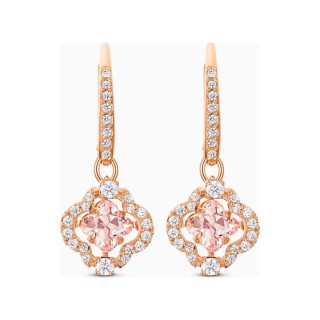 Swarovski Γυναικεία Σκουλαρίκια Κρεμαστά Με Πέτρες Sparkling Dance Clover από Ορείχαλκο Επιχρυσωμένα 5516477